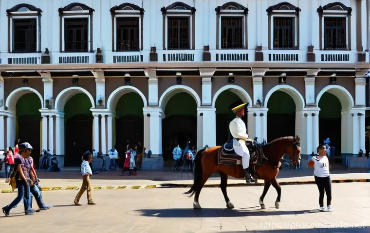 카라카스 관광 명소 - **Prompt:** A breathtaking panoramic view of Caracas from the summit of El Ávila National Park, also...