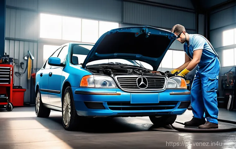 베네수엘라에서 자동차 구매 방법 - **Prompt 1: Engine Inspection by a Professional Mechanic**
    A highly detailed, realistic image of...